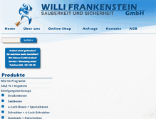 Tablet Screenshot of frankenstein-gmbh.de